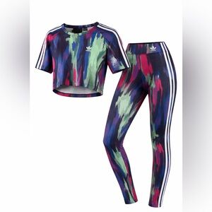 Adidas Women's Multicolor Patterned Leggings Set
